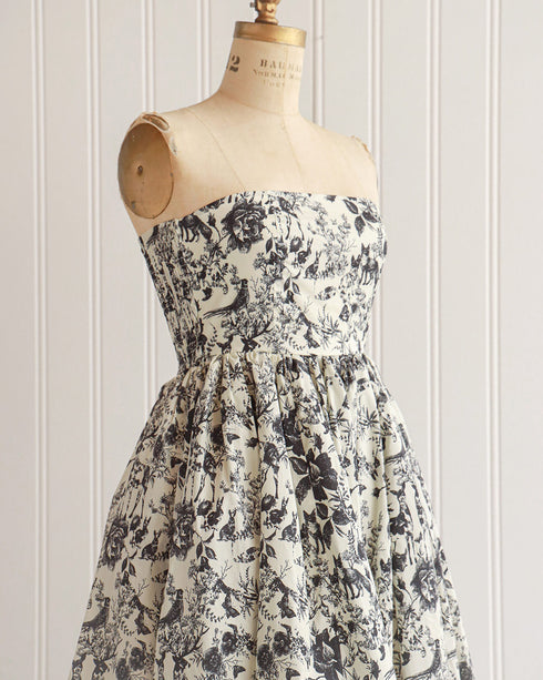 Woodland Toile Midi Dress